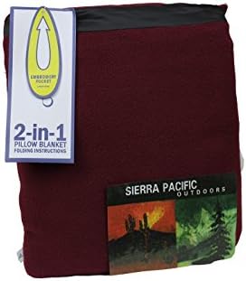Sierra Pacific Pillow Blanket Maroon