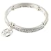 Heirloom Finds Serenity Prayer Christian Fish Cross Charm Stretch Bracelet