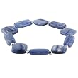 Sterling Silver Kyanite Bead Stretch Bracelet