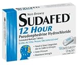 Sudafed Non-drowsy 12 Hour Caplets, Size:10