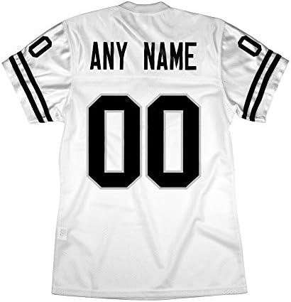 Oakland Raiders Custom Ladies Jersey (WHITE, M)