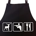 J�ger Triathlon - Grillsch�rze, Kochsch�rze, K�chensch�rze, Latzsch�rze mit verstellbarem Nackenband und Seitentasche - Die Geschenkidee!