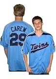 Minnesota Twins Rod Carew Cooperstown Laser Button Front Jersey
