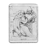 Two Rabbis (pen & ink on paper) (b/w photo) .. - iPad Cover (Protective Sleeve) - Art247 - IPads 1 And 2