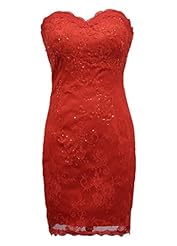 Sweetheart Lace Corset   Waistline Above the Knee Bridesmaid Dress/Prom Dress 