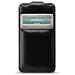 Klassische Echt Leder Tasche / MELKCO / Zubeh�r f�r Apple iPhone 4 und 4S mit Sichtfenster Schwarz