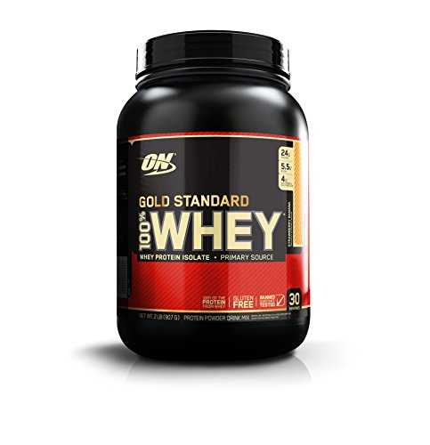 Optimum Nutrition 100% Whey Gold Standard, Strawberry Banana, 2 Pound Optimum Nutrition 100% Whey Gold Standard, Strawberry Banana, 2 Pound