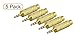 RuiLing High Quality 3.5mm Male to 1/4 Female Stereo Adapter Metal - 3.5mm Stereo Plug to 6.35mm (1/4 Inch) GOLD Plug Stereo Jack Adaptor - Gold Plated.(5PCS) RS.1599.00