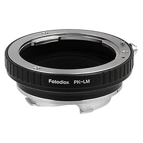 Fotodiox Lens Mount Adapter, Pentax K, PK Lens to Leica M-Series Camera, fits Leica M-Monochrome, M8.2, M9, M9-P, M10 and Ricoh GXR mount A12