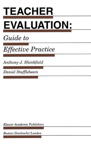 Teacher Evaluation: Guide to Effective Practice (Evaluation in Education and Human Services) by Shinkfield Anthony J. Stufflebeam D.L. (1995-11-30) Hardcover