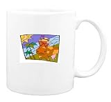 Mug with cow, sunglasses, spots, beach, vacation
