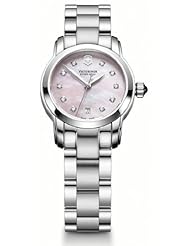 Victorinox Swiss Army Womens SWISSA-241155 Pink Mother-Of-Pearl Stainless Steel Watch