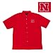 Nebraska Cornhuskers NCAA Prevail Button Down Short Sleeve Shirt For Men (Dark Red)