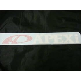 "Apexi" Racing Decal Sticker (New) White/Red x 2