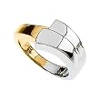 14K Two-Tone Gold Fashion By-Pass Ring