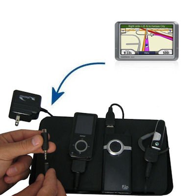 Gomadic Universal Charging Station for the Garmin Nuvi 260W 260 and many other mobile devices - 2nd Generation Design - uses Gomadic TipExchange Technology - 4 tips included