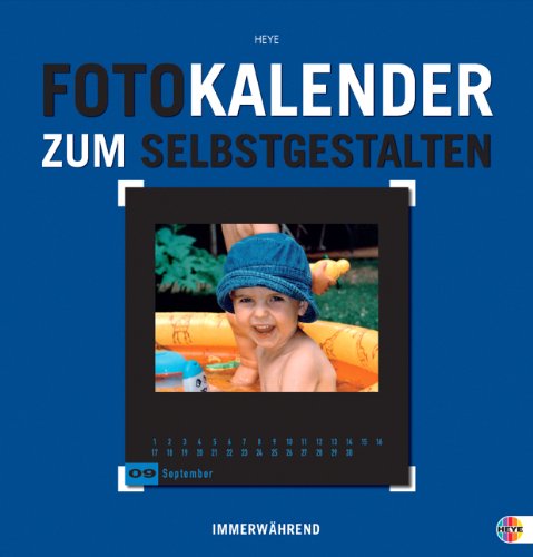 Heye Foto-Kalender zum Selbstgestalten blau
