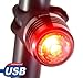 Night ProVision™ Micro Rear Bike Light USB Rechargeable LED 100% Lifetime Warranty NIPRO RED (1 Pack)