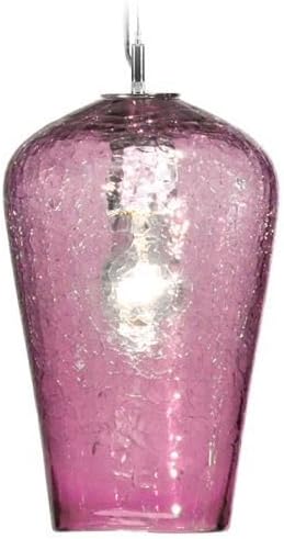 Tempo Luxury Home Boa Lantern Collection Comet Pendant, Large, Rose Quartz