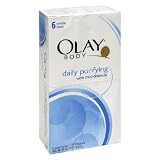 Olay Body Moisturizing Bars, Daily Purifying with Microbeads, 6 - 4.0 oz (113 g) bars [24 oz (1.5 lb) 680 g] (Pack of 3)