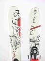 Used Salomon Fish Twin tip Jr. Kids Snow Skis with Salomon Binding 131cm A