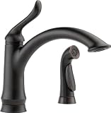 Delta 4453-RB-DST Linden Single Handle Kitchen Faucet with Spray Venetian Bronze