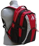 TREC-ON Rucksack CAMPUS VISION Schulrucksack Schultasche Rot