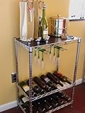 IMAGE OF SI Chrome Wire 12 Bottle Wine Rack