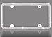 Shining Double Row Crystal Metal Chrome License Plate Frame (White Crystal)+Free Screw Cap-New Arrival