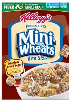 Kellogg’s Frosted Mini Wheats Maple & Brown Sugar Bite Size Cereal 15.5 oz