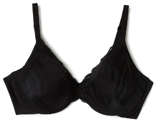 Lilyette Women's Unlined Lace Jacquard Underwire Minimizer Bra #978