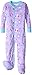 New Jammies Little Girls' Organic Cotton Footie Pajamas