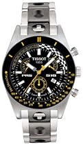 Tissot T-Sport PRS 516 Mens Stainless Steel Black Retrograde Chronograph Watch #T91148851