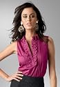 Chadwicks Sleeveless Ruffle Blouse