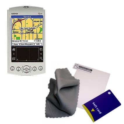 Clear Anti-glare Screen Protector for the Garmin iQue 3200 - Gomadic Brand