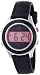 Tommy Hilfiger Women's 1781026 Digital Stainless Steel and Black Silicon Bezel with Pink Back Lighting Strap Watch