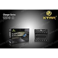 6 Channels 10440/14500/14650/16340/17670/18650/18700 XTAR WP6II Battery Charger(No adaptor)