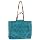 Large Suede Effect Fashion Tote / Shoulder Bag in Bag Blue
