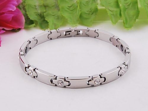 BRACELET With Hematite Stone (LINK REMOVAL TOOL INCLUDED)- FREE "LED FLASHLIGHT WITH KEY CHAIN" WITH YOUR ORDER- 104BR