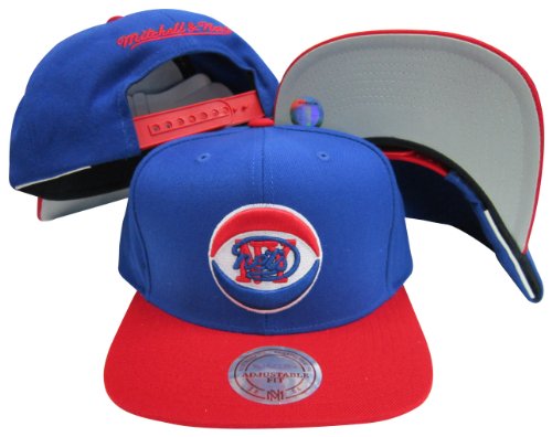 New York Nets Blue/Red Two Tone Snapback Adjustable Plastic Snap Back Hat / Cap
