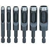 Buy 6 Piece Hollow Punch Set with Hex Shanks, Non-Slip Fit, Sizes: 3 16, 1 4, 5 16, 3... by Drill Master