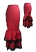 Red Gothic Victoria Lace Skirt