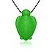 Siliconies Turtle Pendant - Silicone Necklace (Teething/Nursing/Sensory)(Green)