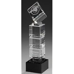 Cube Tower - Kristallglas Troph�e