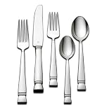 Vera Wang by Wedgwood Stainless Flatware Cabochon Five-Piece Place Setting