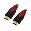 GTMax Premium Gold Plated HDMI to HDMI Cable 1080p, PS3, Blu-Ray DVD, Xbox 360 - ( 6 Feet, Black/Red )