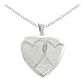 Sterling Silver Double Hearts Locket Pendant, 18