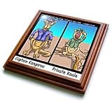 Londons Times Famous People Places Books Cartoons - CAPTAIN KANGAROO AND OTHER AUSSIE ANIMALS - Trivets