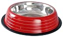 Buckingham Striped Dog Bowl Red (64oz)