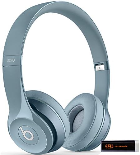 Beats by Dr. Dre Solo 2.0 Silver On-Ear Headphones Travel Bundle with Portable Charger